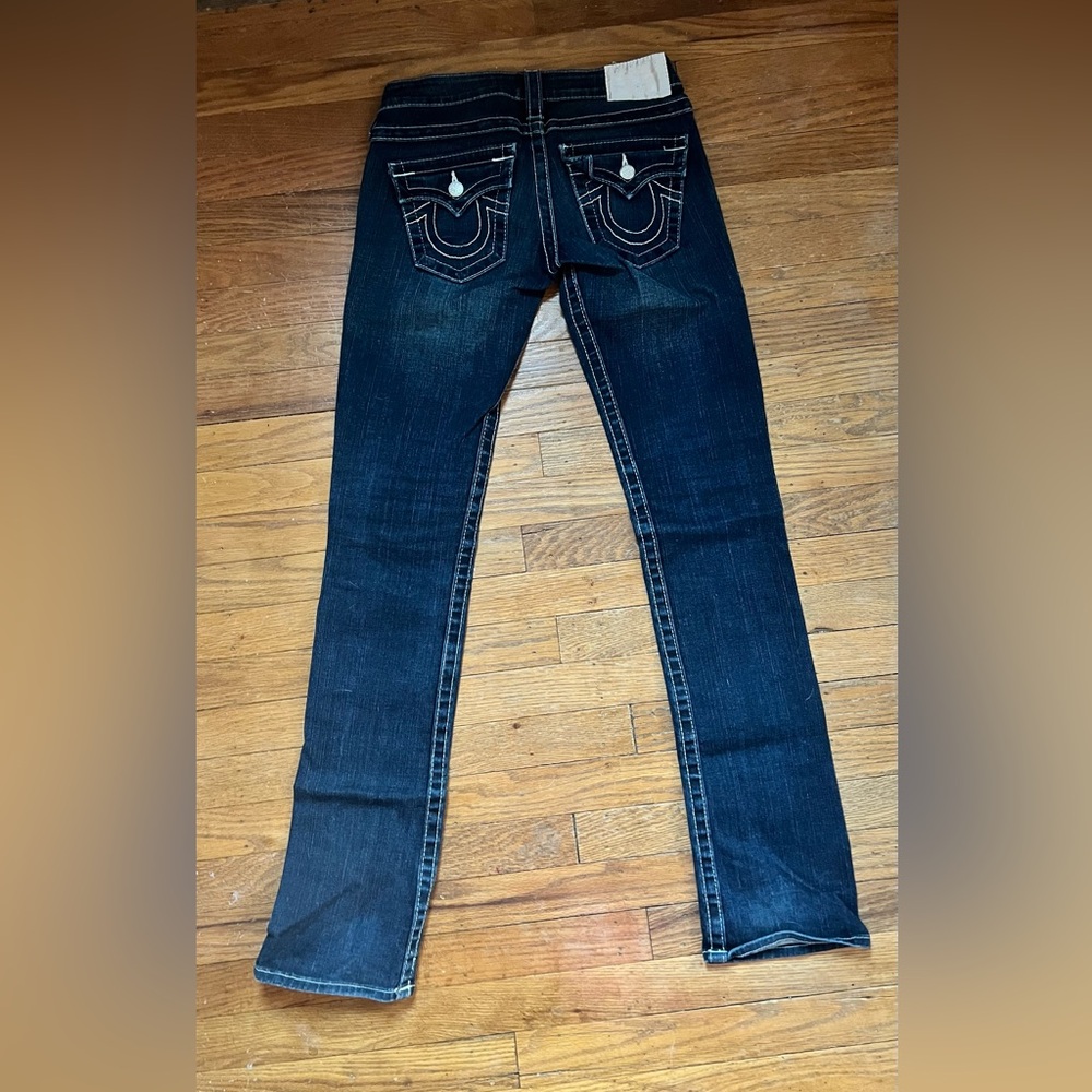 Women’s True Religion Dark Blue Straight Leg Jeans size 24